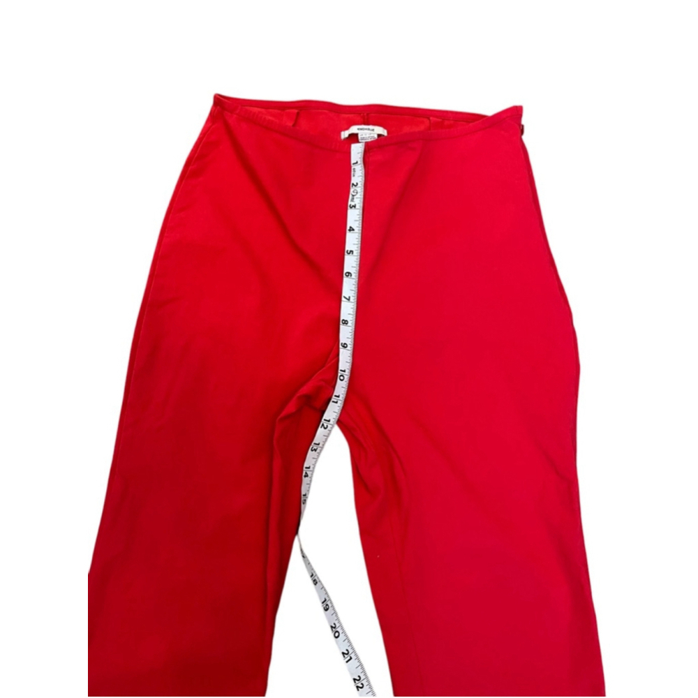 Kimchi Blue Red Wide Leg Pants High Rise Retro Y2K Statement Trousers 10 - Picture 7 of 11
